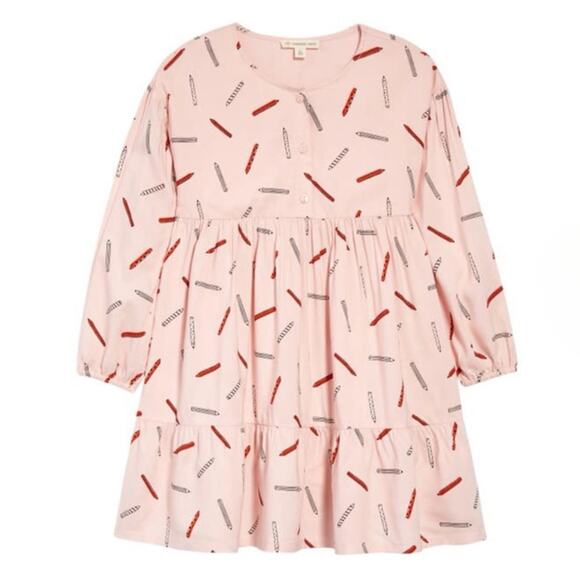 Tucker + Tate Pencil Print Tiered Dress – Size 2 - Picture 2 of 7